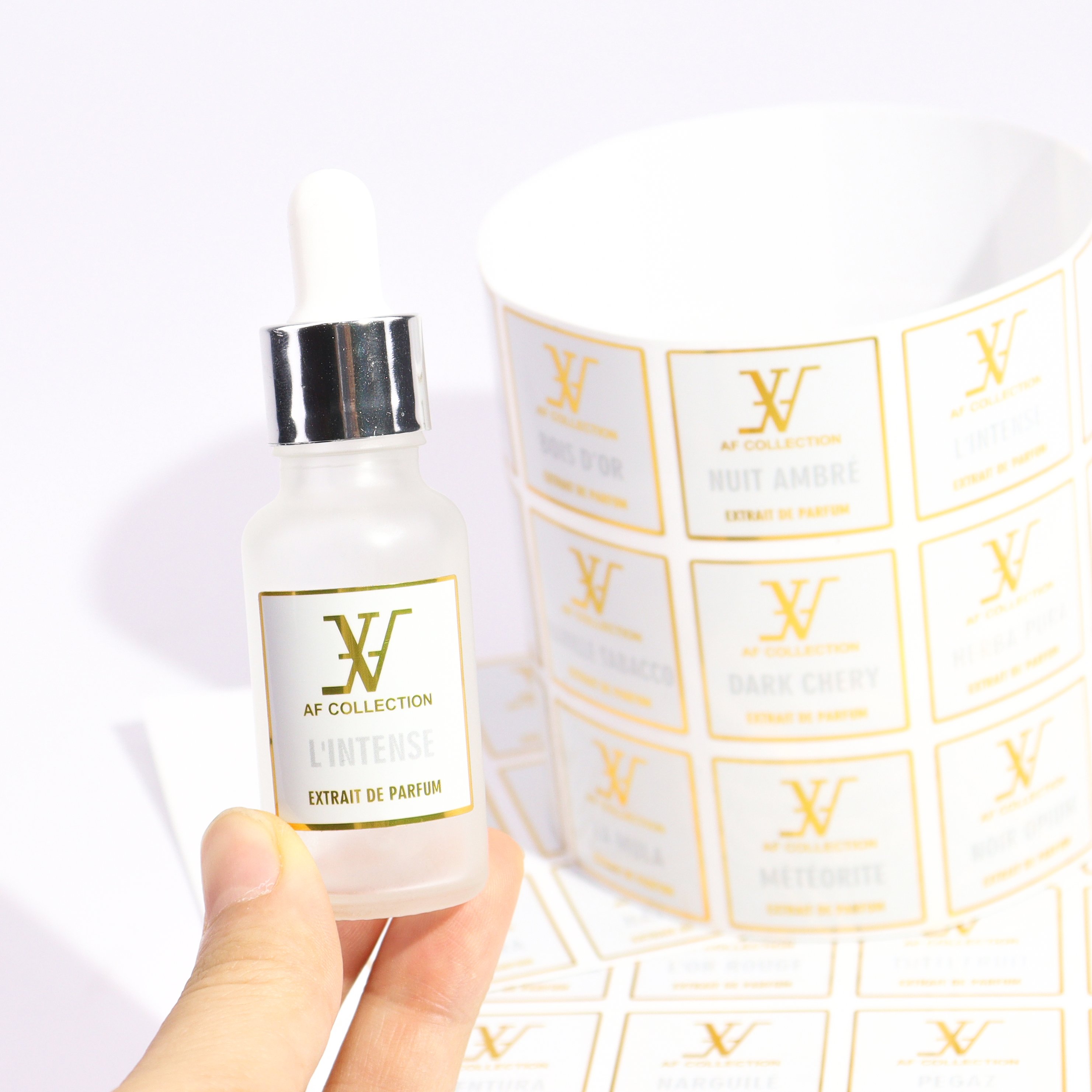 Custom Self Adhesive Waterproof Printing Vinyl Clear Transparent Label Logo Sticker Bottle Label Sticker