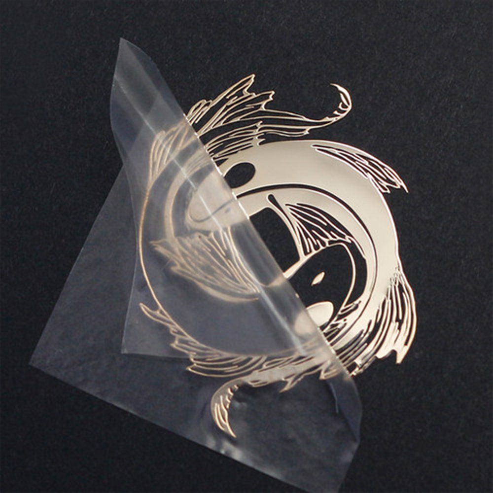 Manufacturer Custom Printing 3D Metal Sticker Adhesive UV Nickel Transfer Embossed Perfume Bottle Logo Custom Metal Sticker