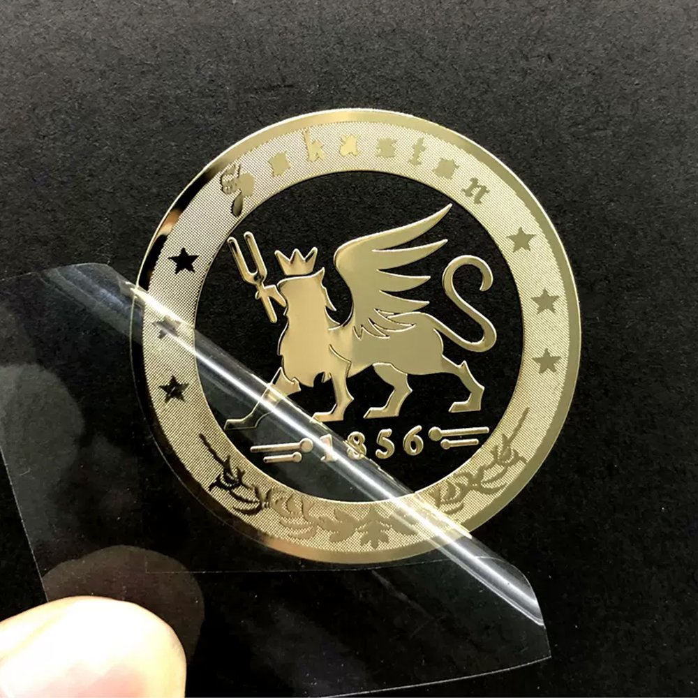 Manufacturer Custom Printing 3D Metal Sticker Adhesive UV Nickel Transfer Embossed Perfume Bottle Logo Custom Metal Sticker