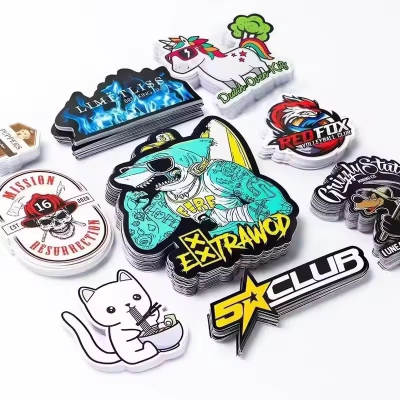 UV Resist Printing Waterproof Durable White Vinyl PVC Self Adhesive Die Cut Customized Logo Sticker