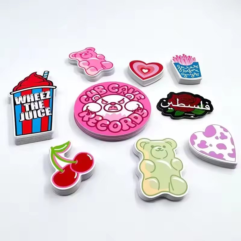 UV Resist Printing Waterproof Durable White Vinyl PVC Self Adhesive Die Cut Customized Logo Sticker