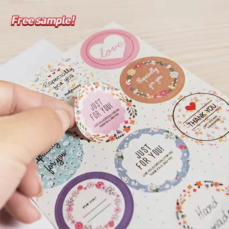 UV Resist Printing Waterproof Durable White Vinyl PVC Self Adhesive Die Cut Customized Logo Sticker