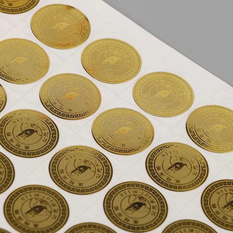 Custom Self Adhesive Logo Sticker Electroform Nickel Printing Stickers For Sticker Logo Label