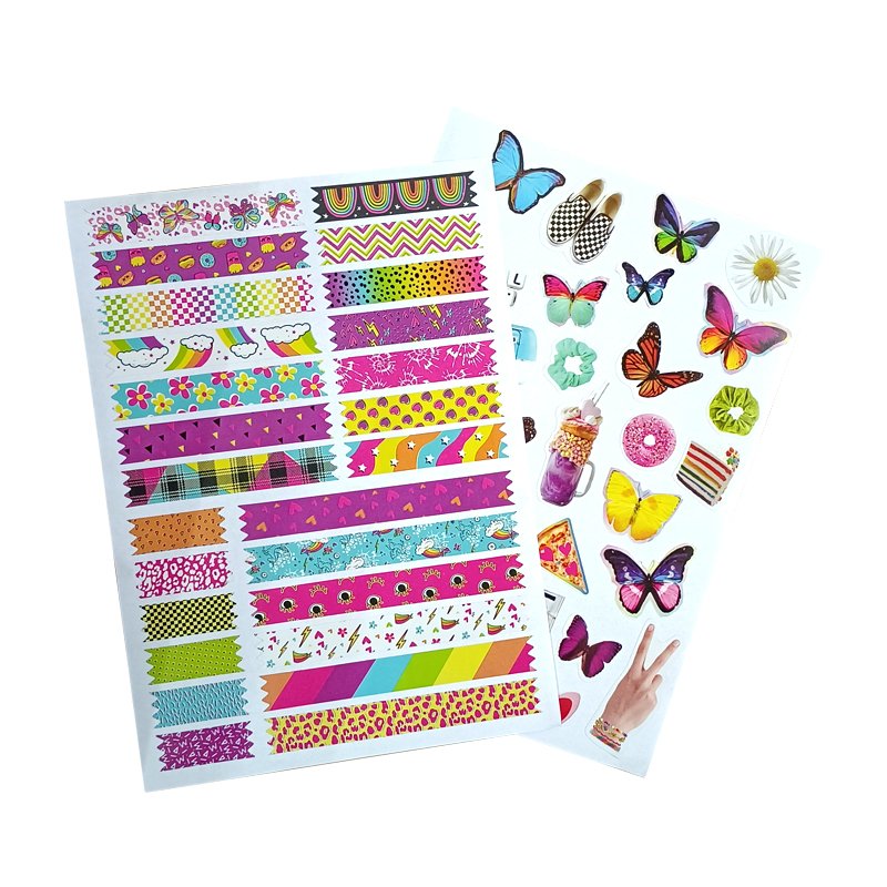 kiss cut stickers die cut cartoon sticker sheet vinyl cute sticker