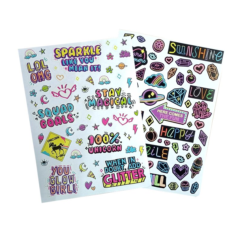 kiss cut stickers die cut cartoon sticker sheet vinyl cute sticker