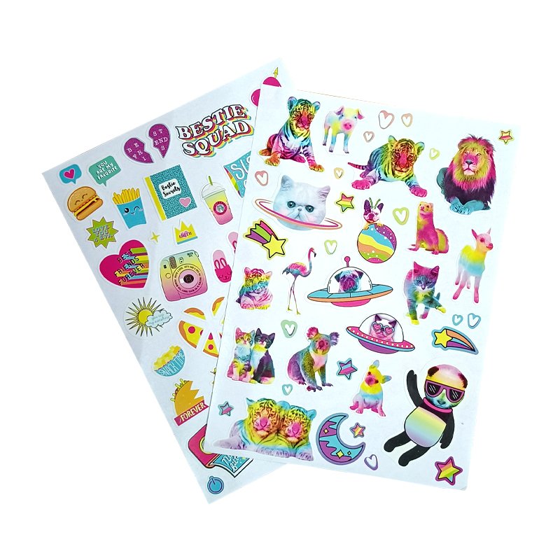 kiss cut stickers die cut cartoon sticker sheet vinyl cute sticker