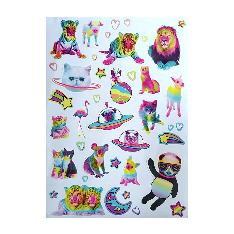 kiss cut stickers die cut cartoon sticker sheet vinyl cute sticker