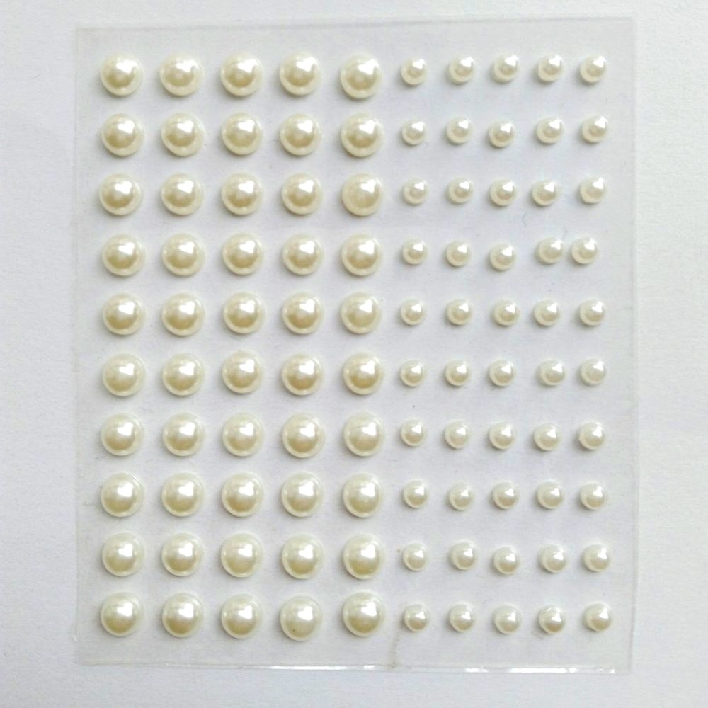 3mm&5mm 100pcs per sheet Scrapbook self adhesive pearl stickers for wedding paper crafts gift album photo furniture decorative