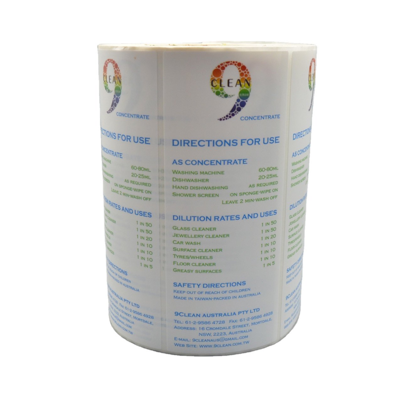 Label Adhesive Stickers Label Wholesale Custom Logo Design Waterproof Vinyl Printing White Label