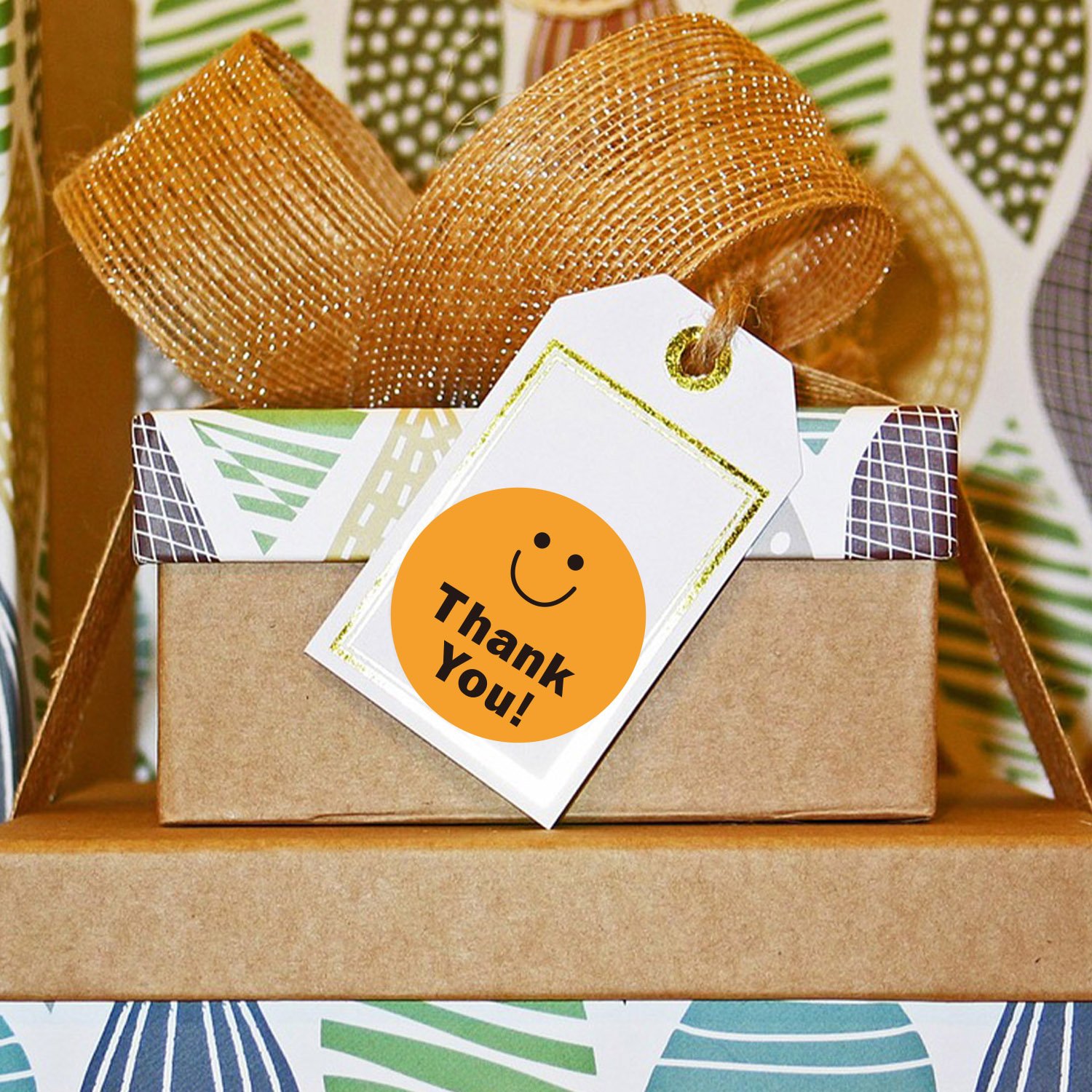 Factory Direct Sales Thank You Sticker Roll Decorative Envelope Label 1-inch Adhesive Customized Printing Label Sticker