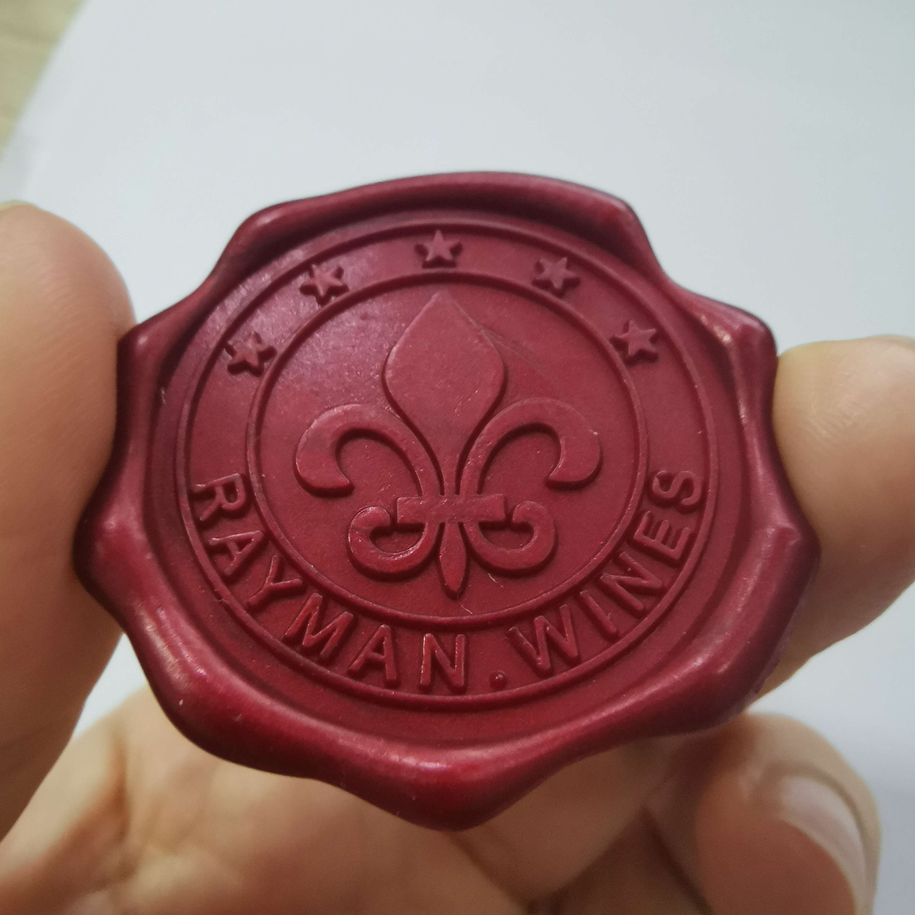 Custom Company Logo Private Resin Wax Label Decorative Wax Candle Stickers