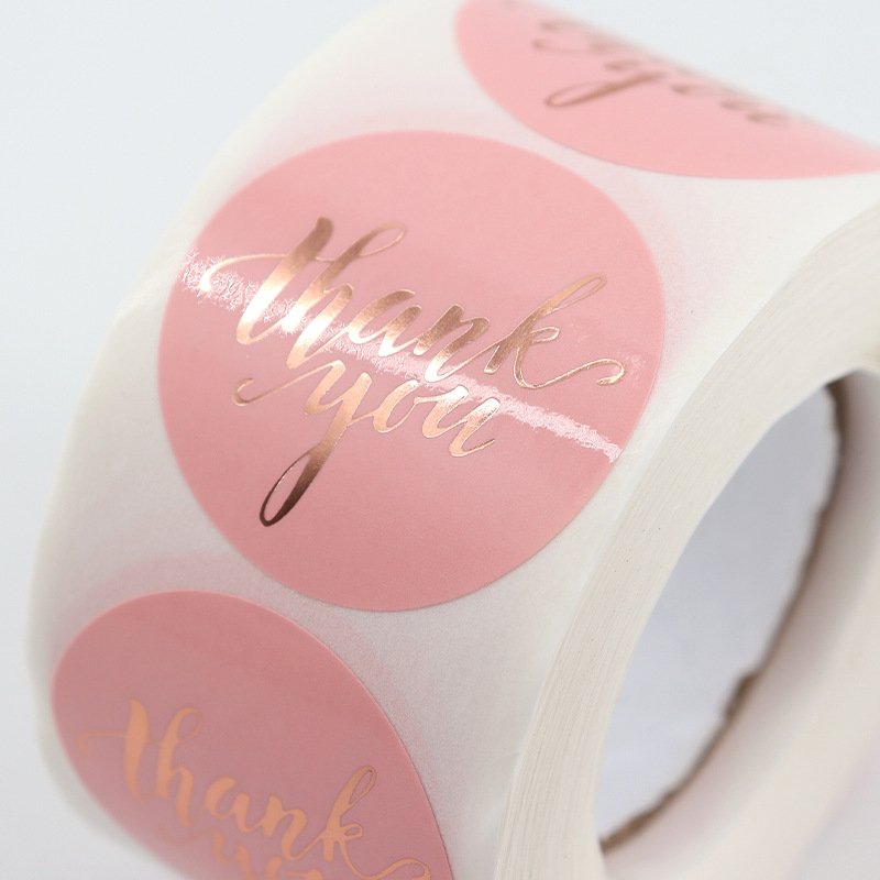 Recyclable Round Logo Paper Stickers Thank You For Supporting My Small Business Paper Sticker Logo Label Sticker