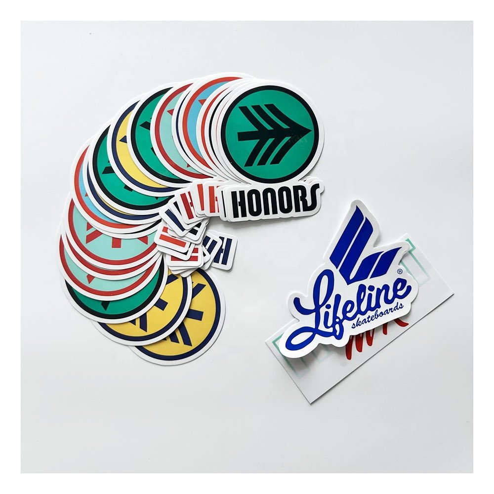 UV Resist Weatherproof Custom Logo Printing Adhesive Transparent Label Sticker Waterproof Clear Vinyl Stickers for Die Cut