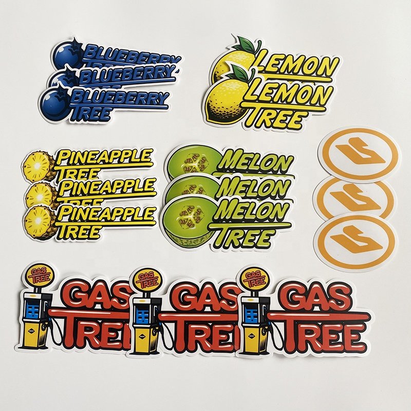 UV Resist Weatherproof Custom Logo Printing Adhesive Transparent Label Sticker Waterproof Clear Vinyl Stickers for Die Cut