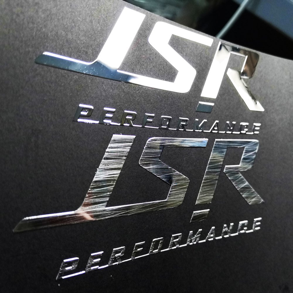 Luxury brand Logo Sticker electroforming nickel stickers 3d uv transfer labels Silver transparent packaging custom