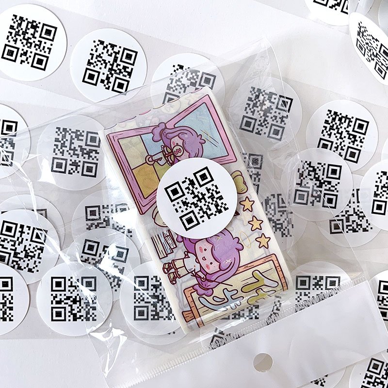 Custom Printing Vinyl Writable White Cooper Paper Sticker Price Barcode Strong Adhesive Label Sticker ROll Manufactory