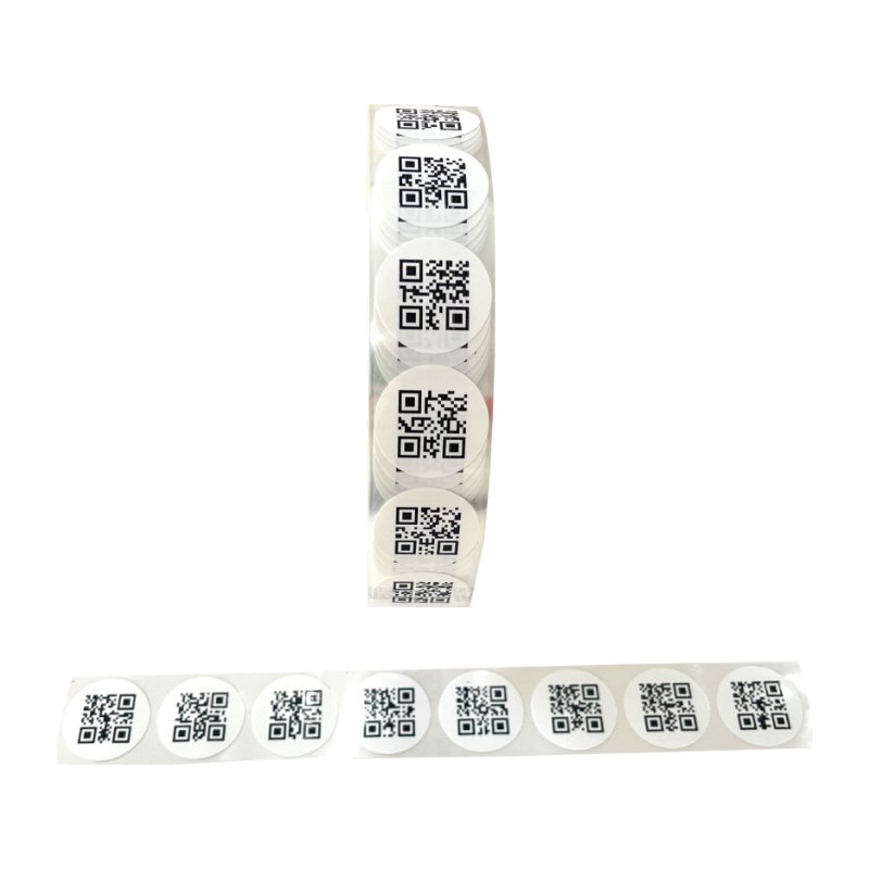 Custom Printing Vinyl Writable White Cooper Paper Sticker Price Barcode Strong Adhesive Label Sticker ROll Manufactory