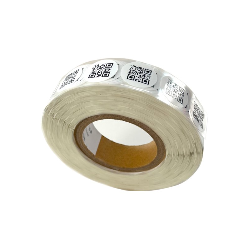 Custom Printing Vinyl Writable White Cooper Paper Sticker Price Barcode Strong Adhesive Label Sticker ROll Manufactory