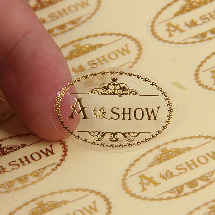 Round Clear Transparent Die Cut Korean Stickers Label Printing Custom