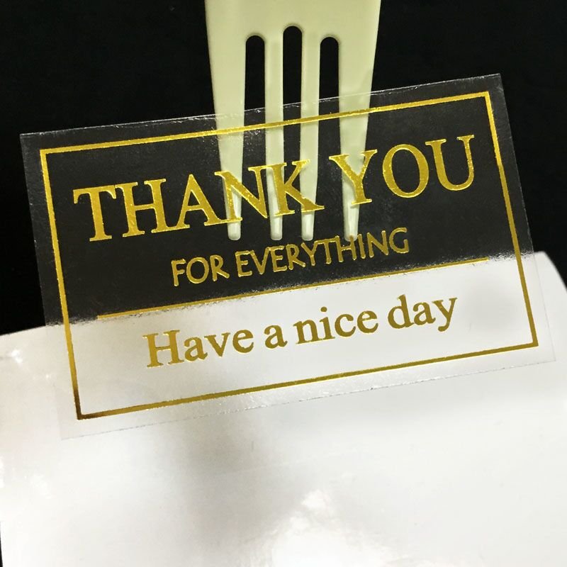 Round Clear Transparent Die Cut Korean Stickers Label Printing Custom