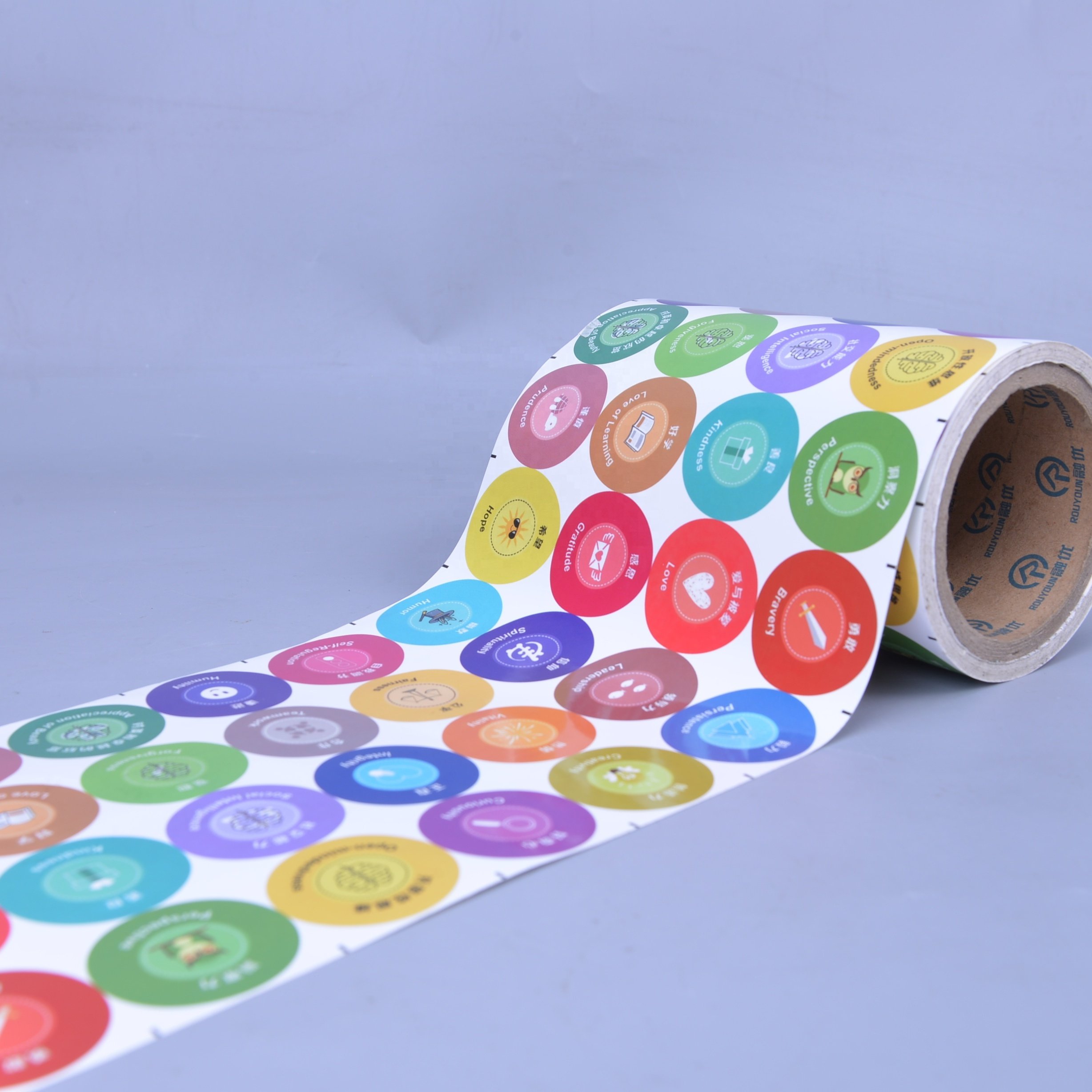 80gsm Self Adhesive Semi Gloss Paper Sticker Coated Matte Paper Thermal Label Printing Jumbo Rolls