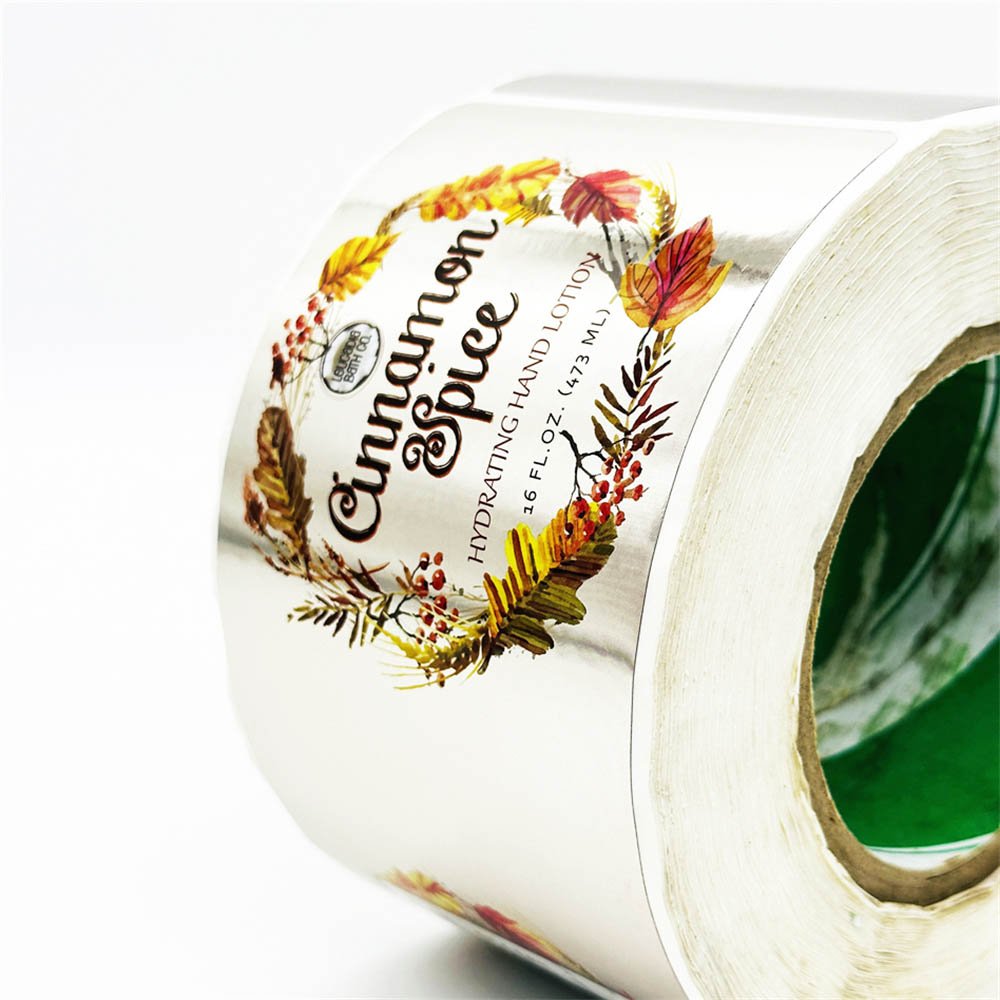 Custom Private Printing Skincare Bottle Waterproof Label Packaging Adhesive Label Sticker