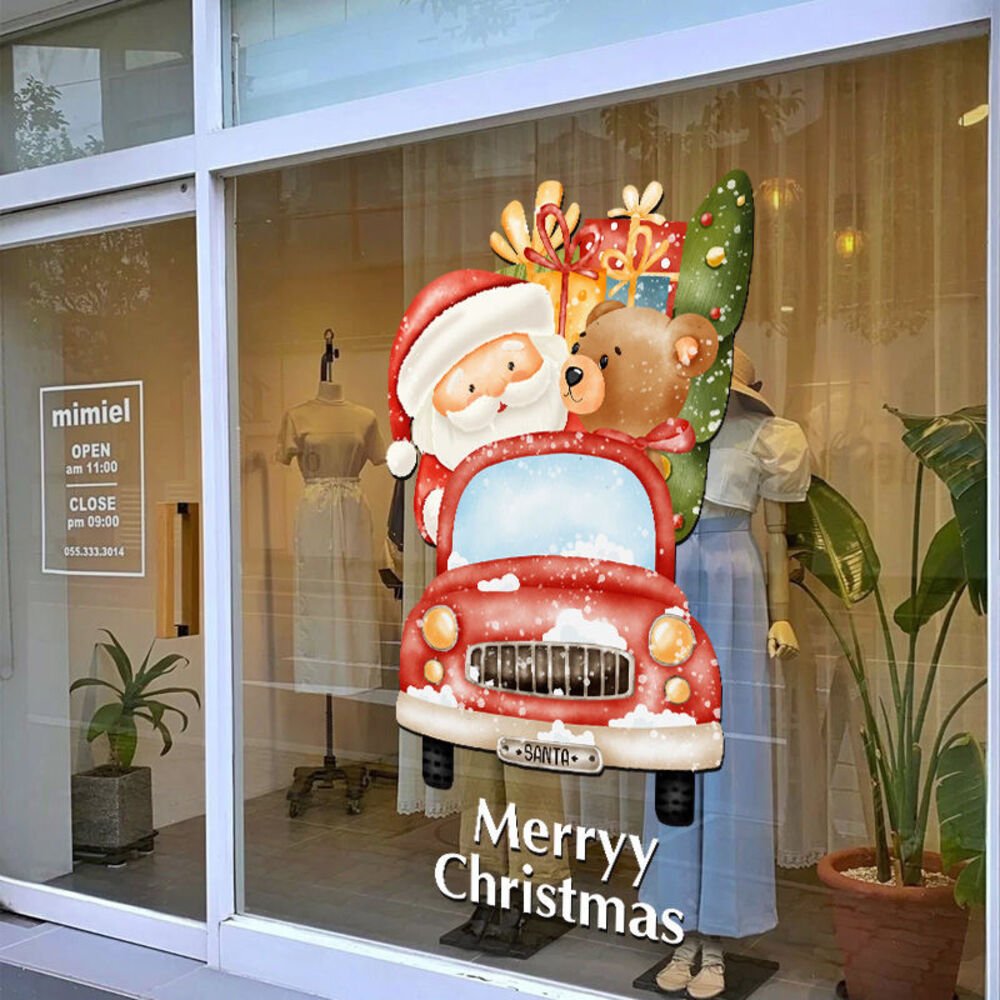 Large Window Decals Removable Self Adhesive Poly-Vinyl Banner Sticker for Shop Promotion