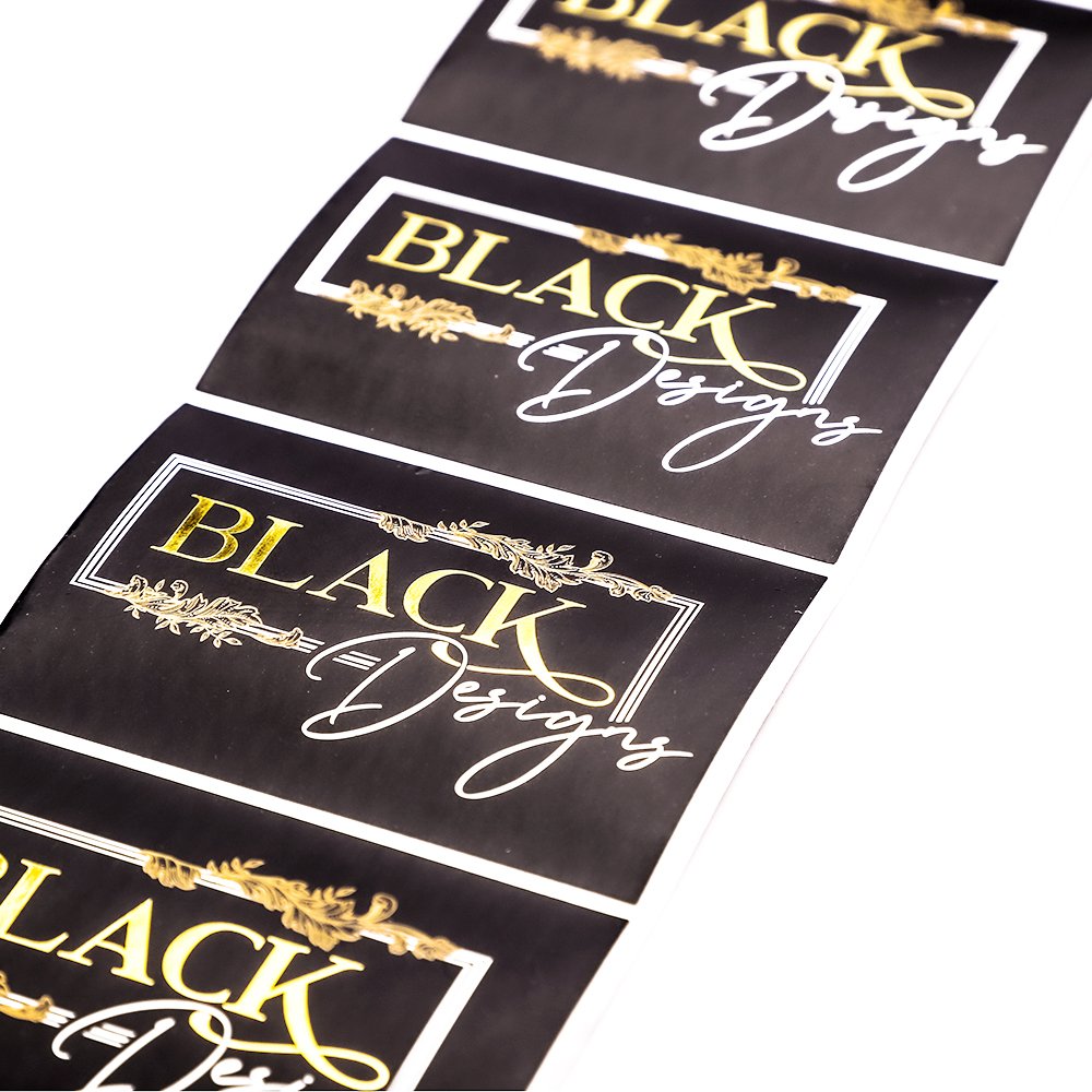 Custom Special Paper Printing Embossed Round Gold Foil Labels Sticker Circle Business Stickers With Logo