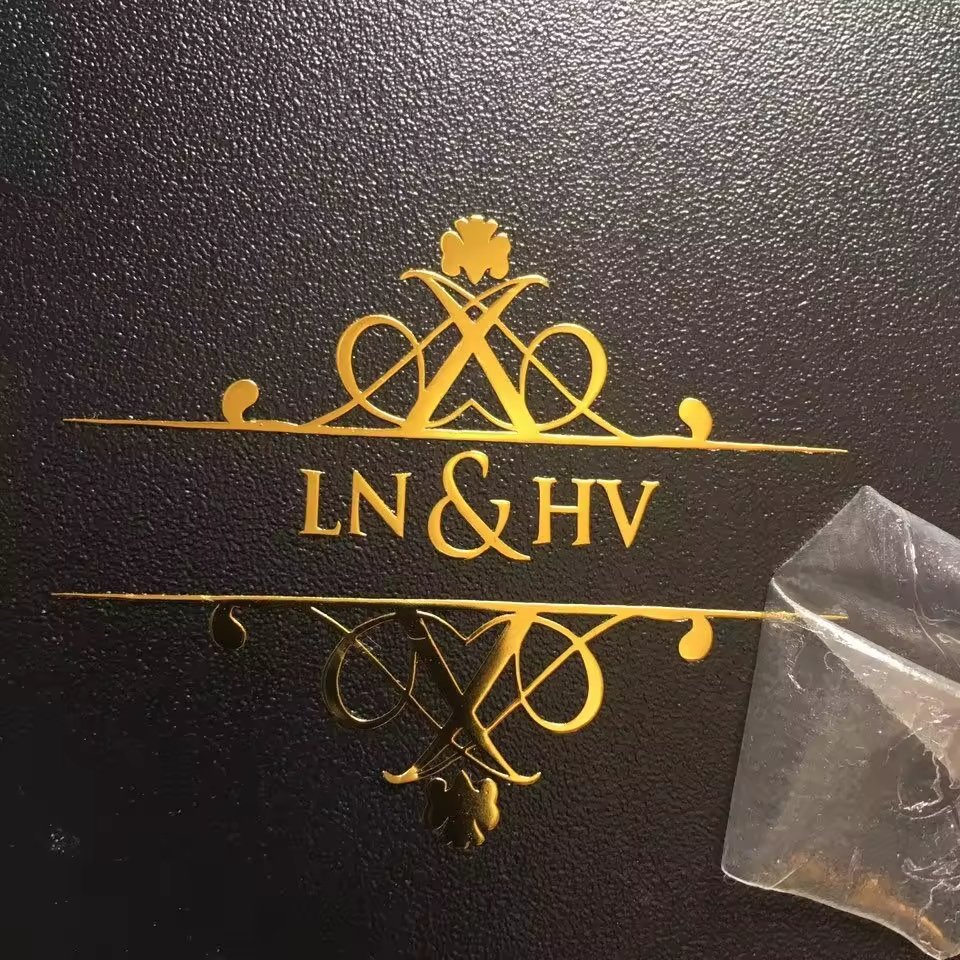 Custom Eco-Friendly Waterproof Heat Sensitive Self-Adhesive Metallic Logo Stickers Nickel Label Stickers For Gift Box Book