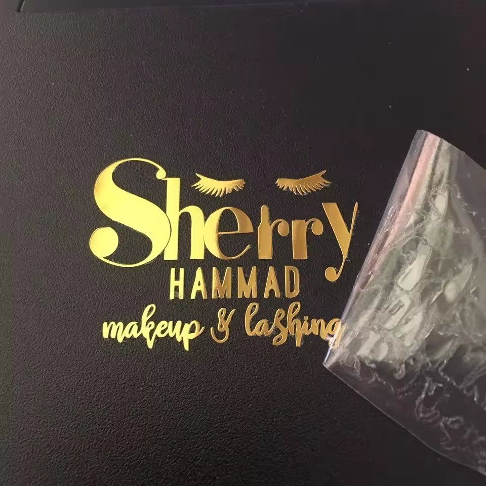 Custom Eco-Friendly Waterproof Heat Sensitive Self-Adhesive Metallic Logo Stickers Nickel Label Stickers For Gift Box Book