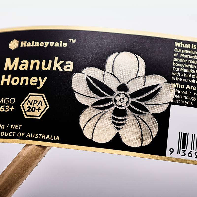 Premium Quality Company Logo Roll Vinyl Waterproof Stickers Adhesive Honey Products Logo Label