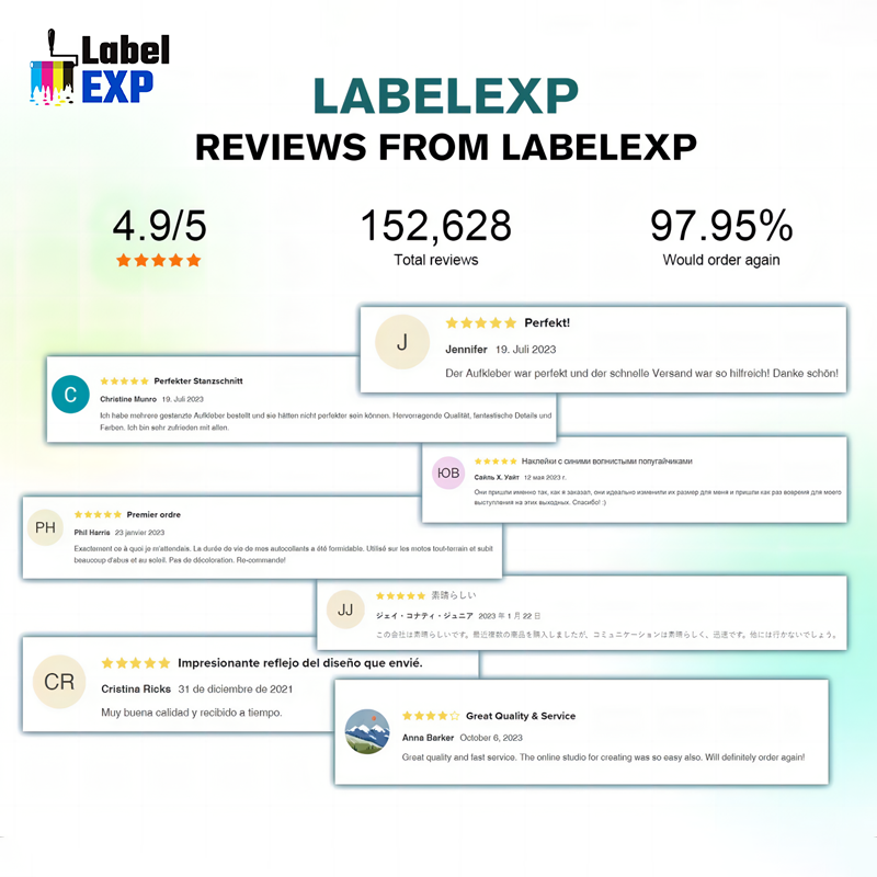 Premium Quality Company Logo Roll Vinyl Waterproof Stickers Adhesive Honey Products Logo Label