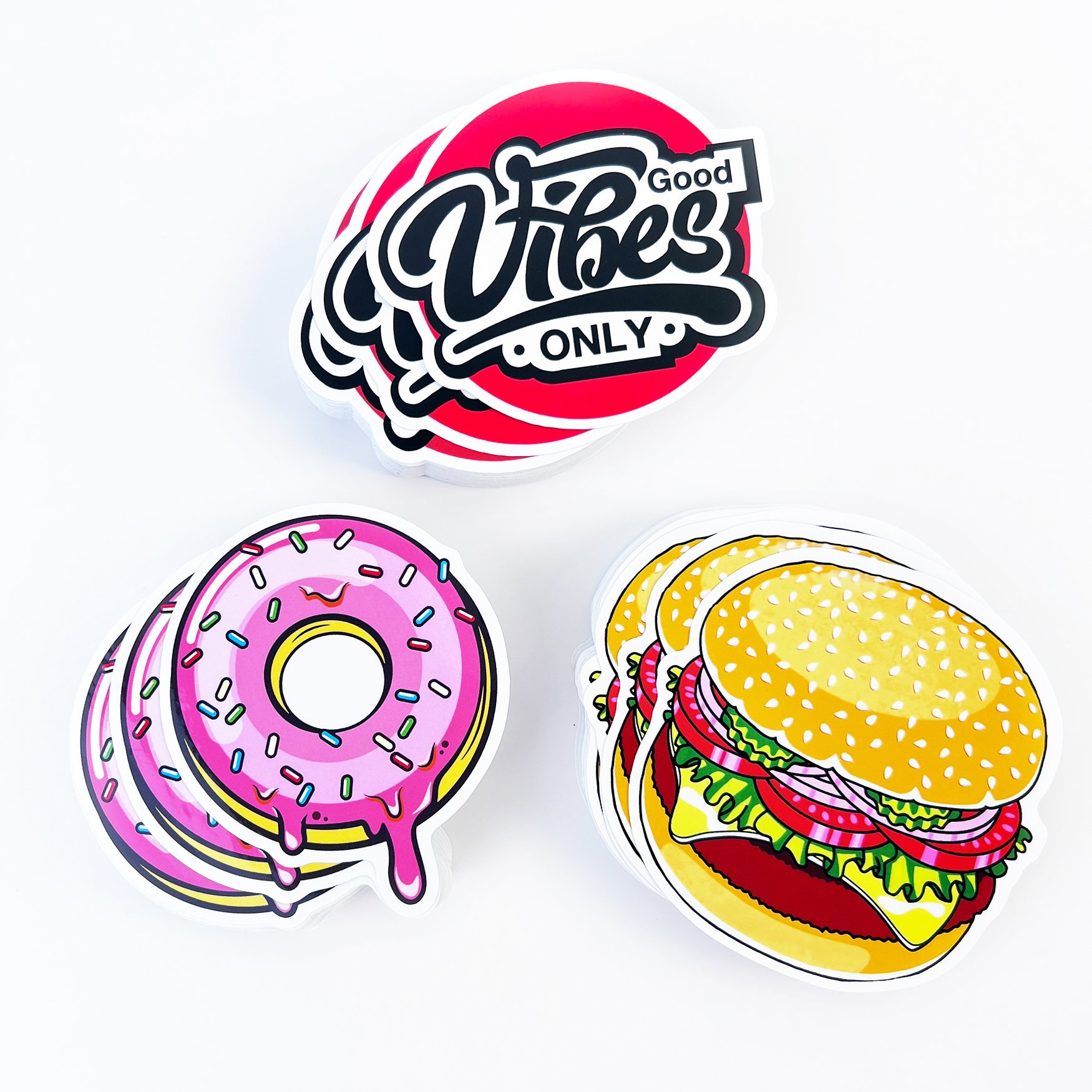 Personalized Scratch Proof Removable Adhesive Waterproof Cartoon PVC Vinyl Hologarphic Die Cut Custom Glitter Stickers
