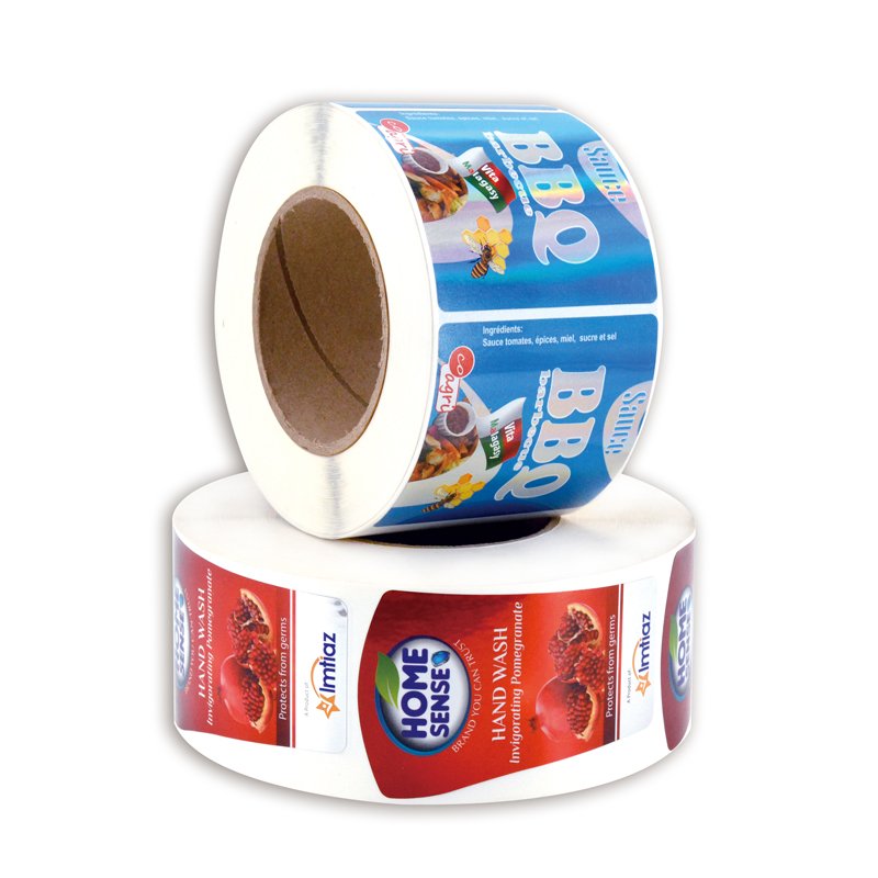 Vinyl sticker printing adhesive labels Custom Barcode roll label Sticker factory custom custom logo sticker ink jet label