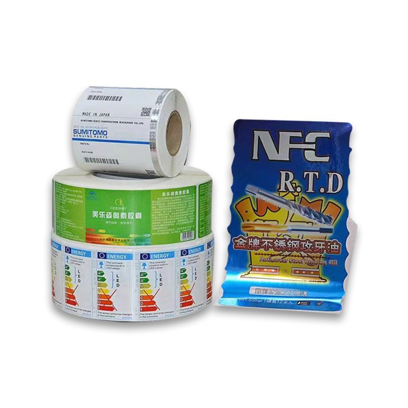 Vinyl sticker printing adhesive labels Custom Barcode roll label Sticker factory custom custom logo sticker ink jet label