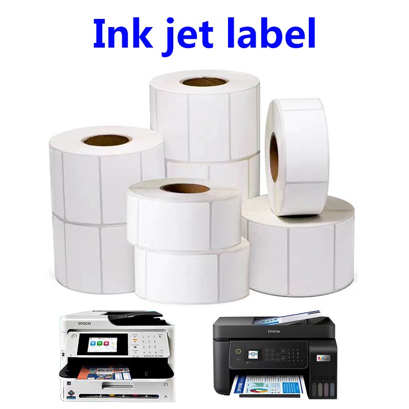 Vinyl sticker printing adhesive labels Custom Barcode roll label Sticker factory custom custom logo sticker ink jet label