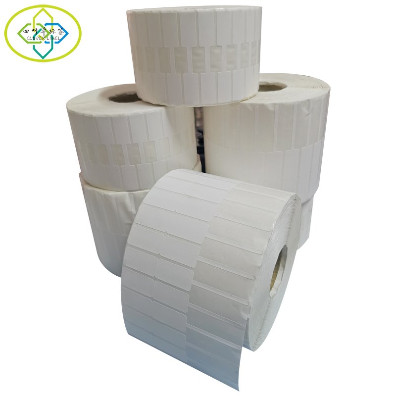 Factory customized high quality white PVC jewelry self-adhesive label