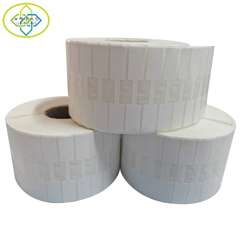 Factory customized high quality white PVC jewelry self-adhesive label