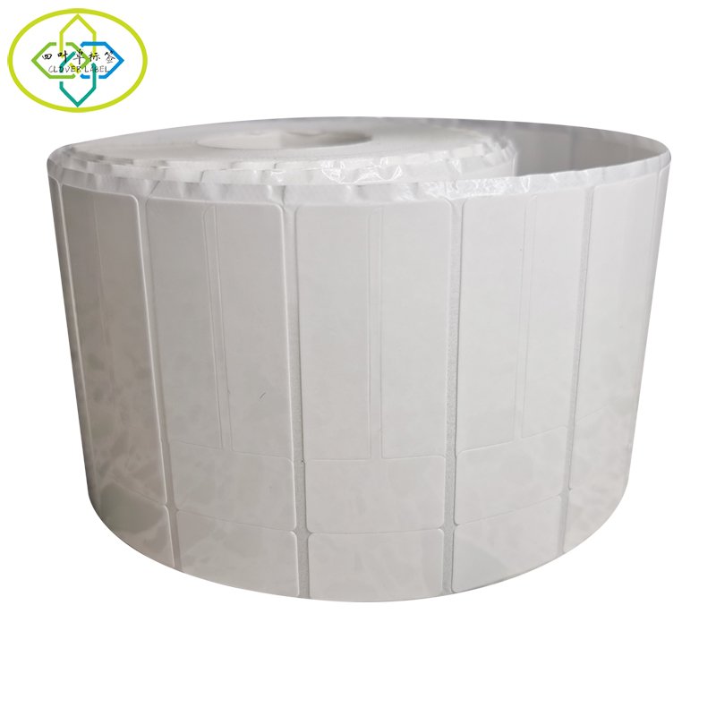 Factory customized high quality white PVC jewelry self-adhesive label
