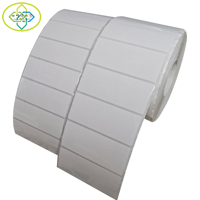 Factory customized high quality white PVC jewelry self-adhesive label