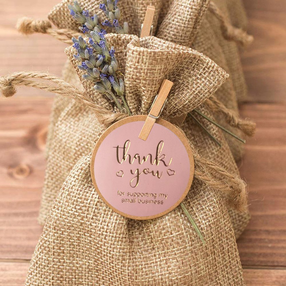 Thank You Business Sealing Christmas Gift Decoration Sticker Custom Logo Stickers