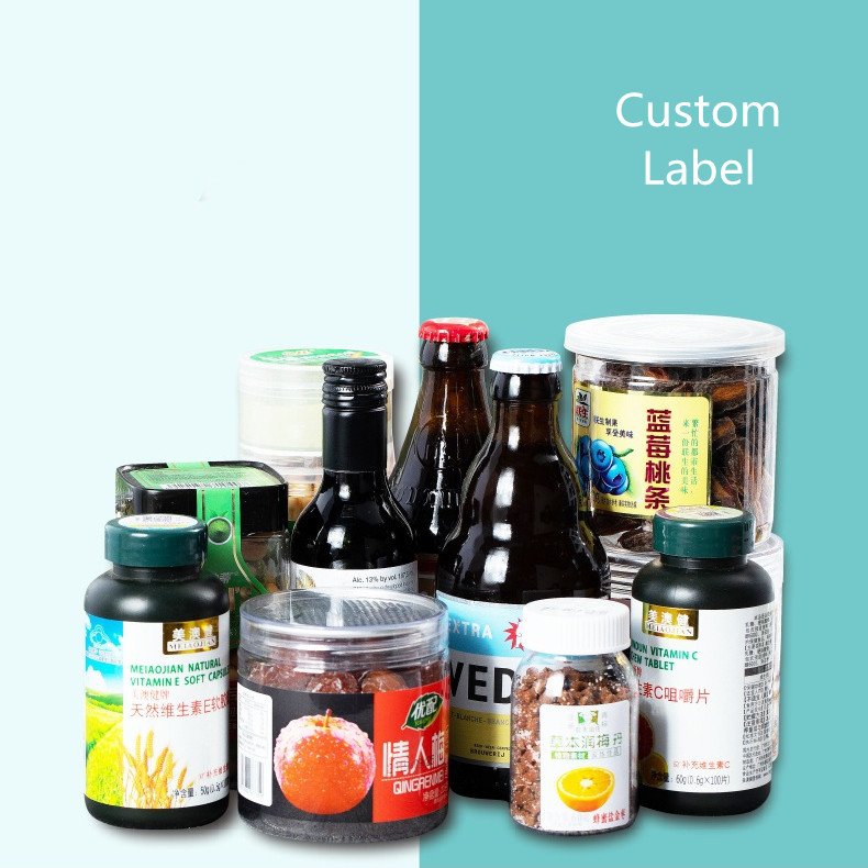 HOT SALE Glossy polypropylene adhesive synthetic labels custom vinyl stickers