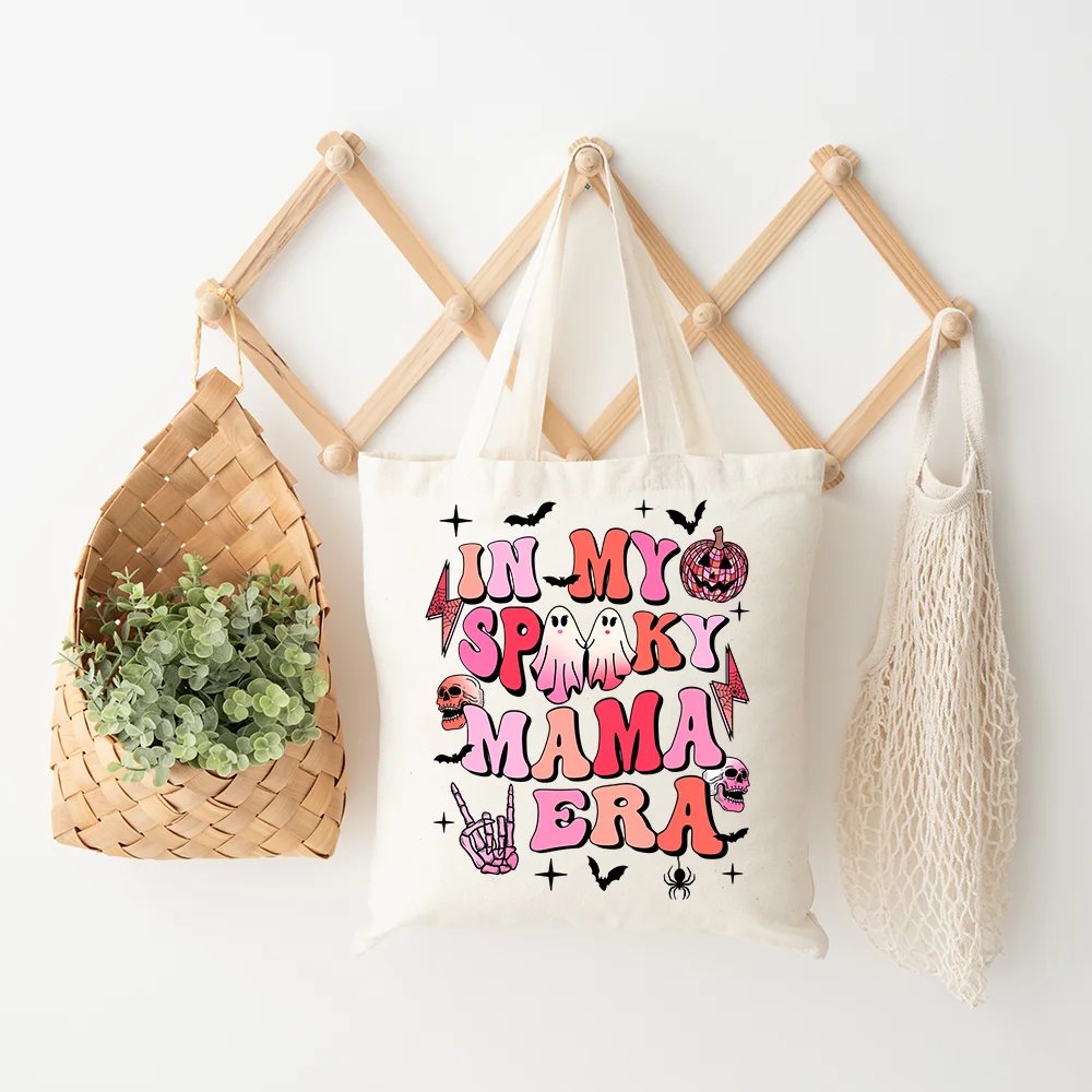 Hot Sale Halloween Spooky Season Printing Spooky Mama Cute Ghouls Iron On DTF Plasticsol Transfer Stickers For Clothes Bags