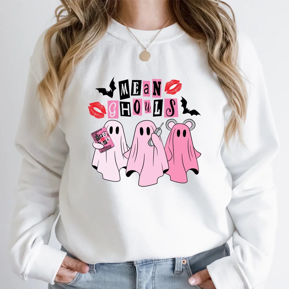 Hot Sale Halloween Spooky Season Printing Spooky Mama Cute Ghouls Iron On DTF Plasticsol Transfer Stickers For Clothes Bags
