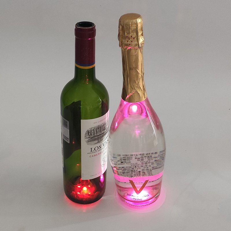 Vodka Champagne Wine LED Light Up Coaster Led Bottle Pads LED Bottle Sticker