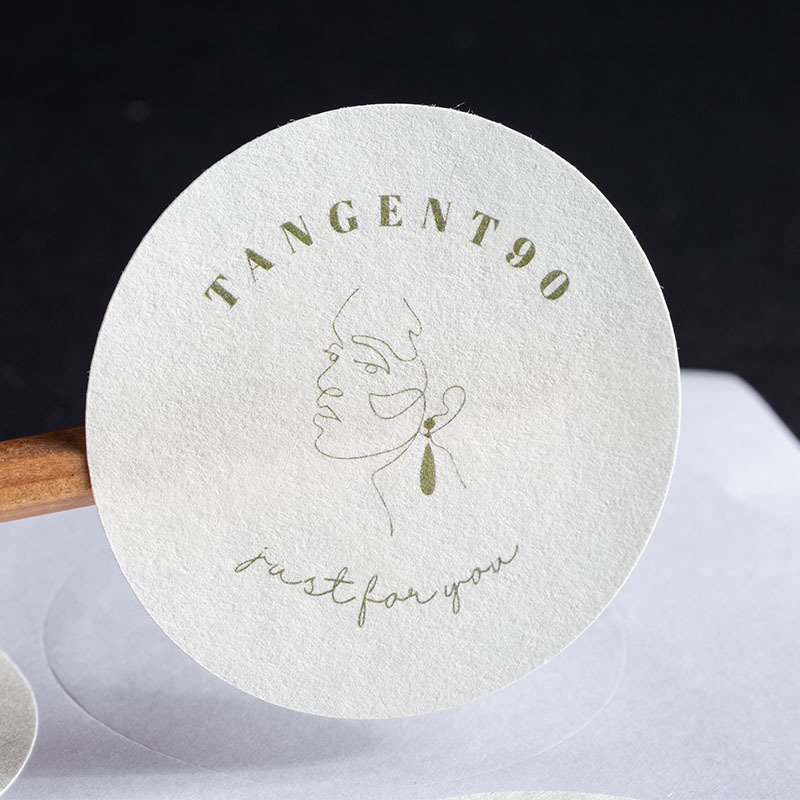 New Trend Customized White Embossed Sticker Matte Black Embossed Sticker Labels For Candle Perfume