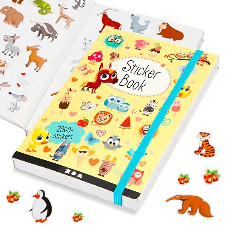 Animal Design Cute Sticker Cartoon Scene children activity Custom printing Stickers Books Kids