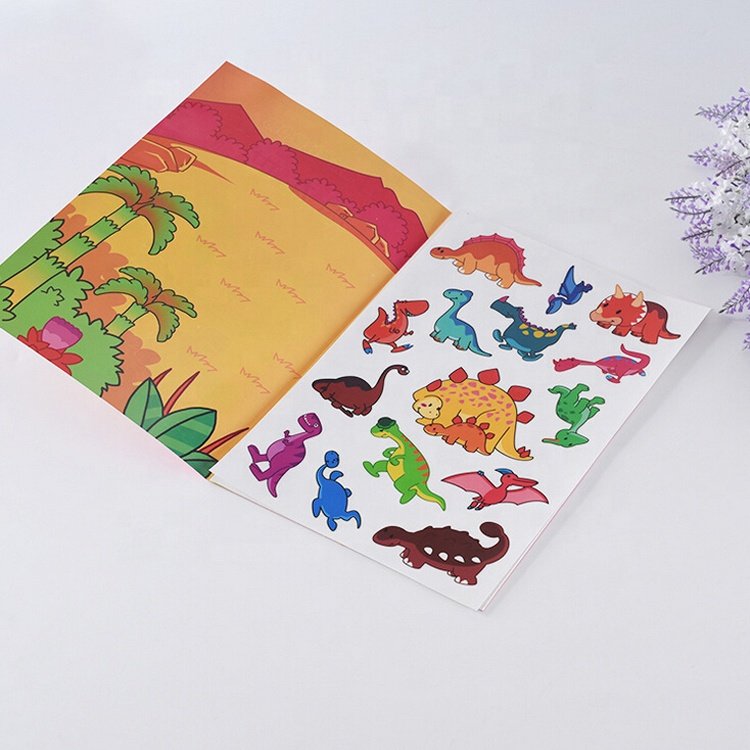 Animal Design Cute Sticker Cartoon Scene children activity Custom printing Stickers Books Kids