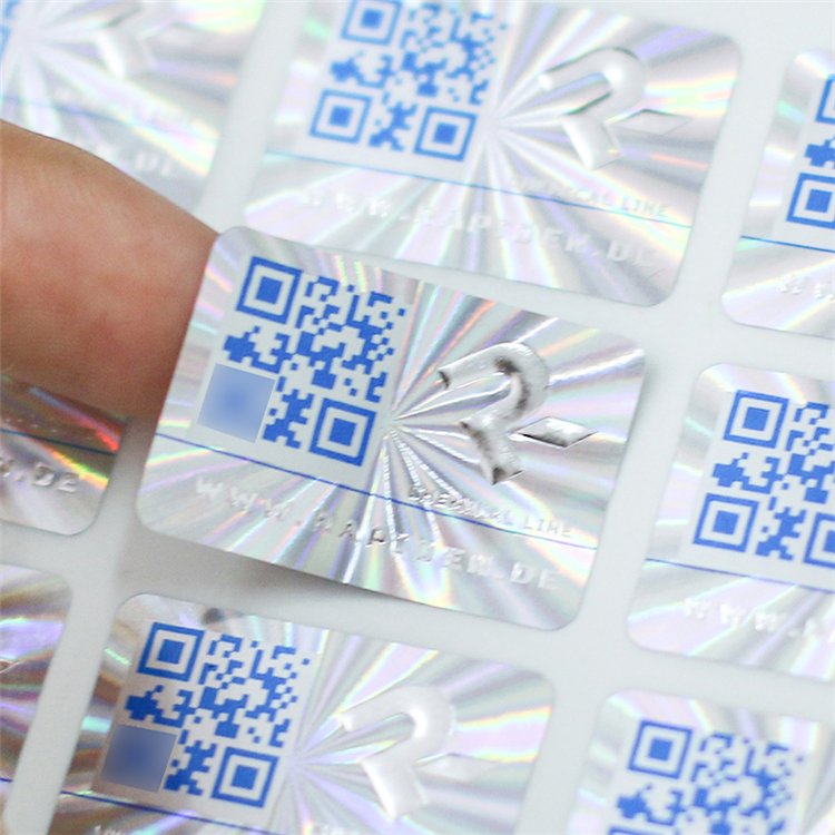 Custom 3D Hologram Anti Copy Sticker QR Code Hologram Stickers