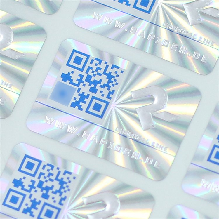 Custom 3D Hologram Anti Copy Sticker QR Code Hologram Stickers